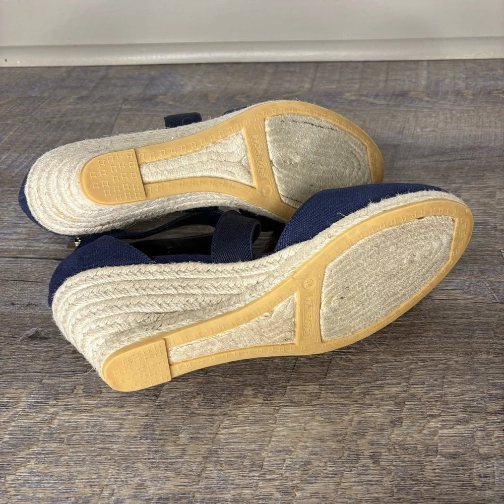 Talbots LYNDSAY D'ORSAY ESPADRILLE WEDGES - Picture 11 of 12